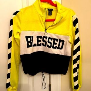 Adorable neon yellow crop top